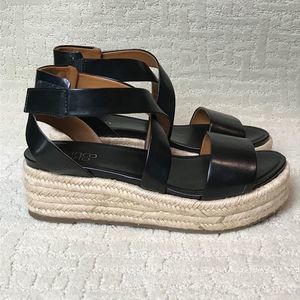 Franco Sarto Tabatha Leather Platform Espadrille